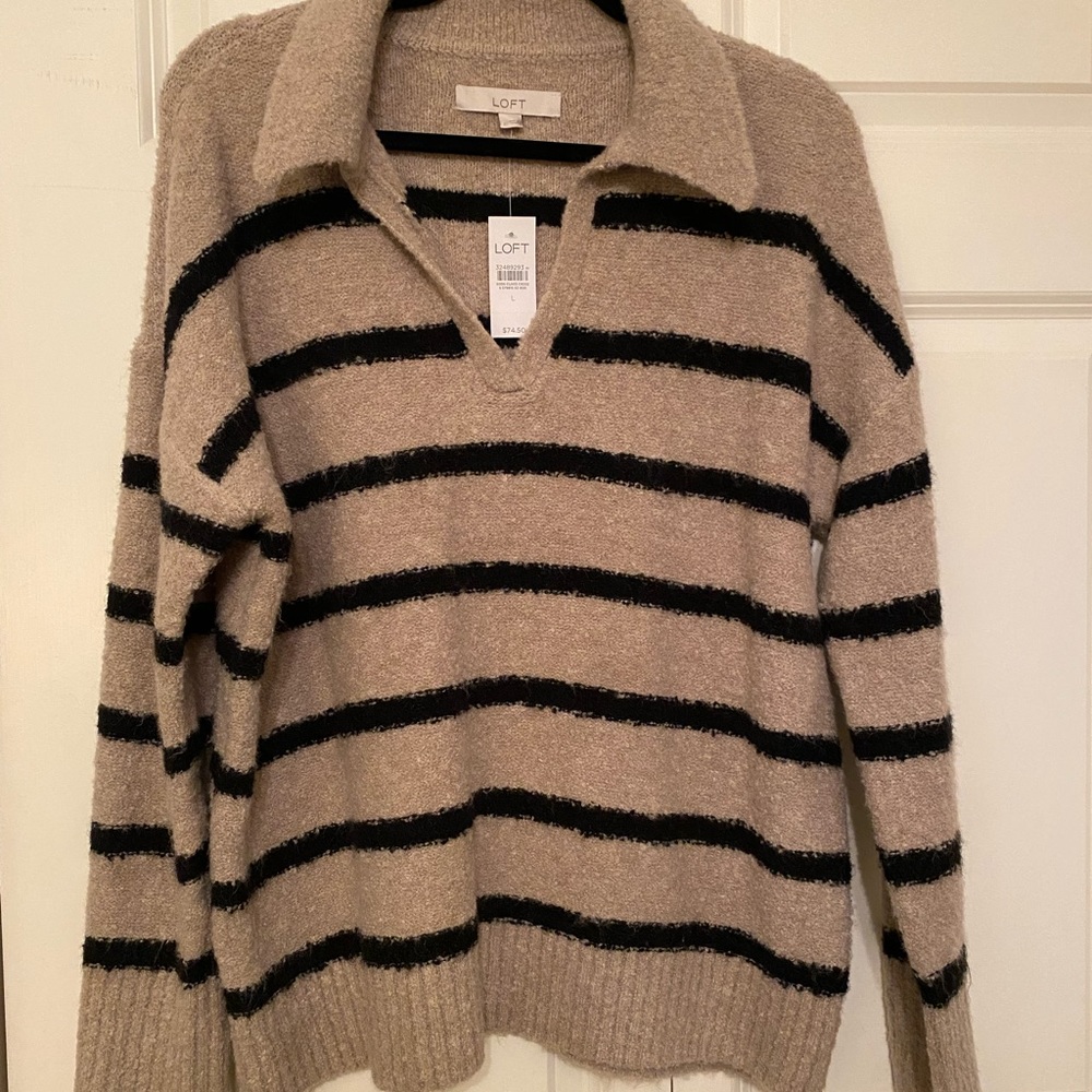 Loft collared pullover sweater